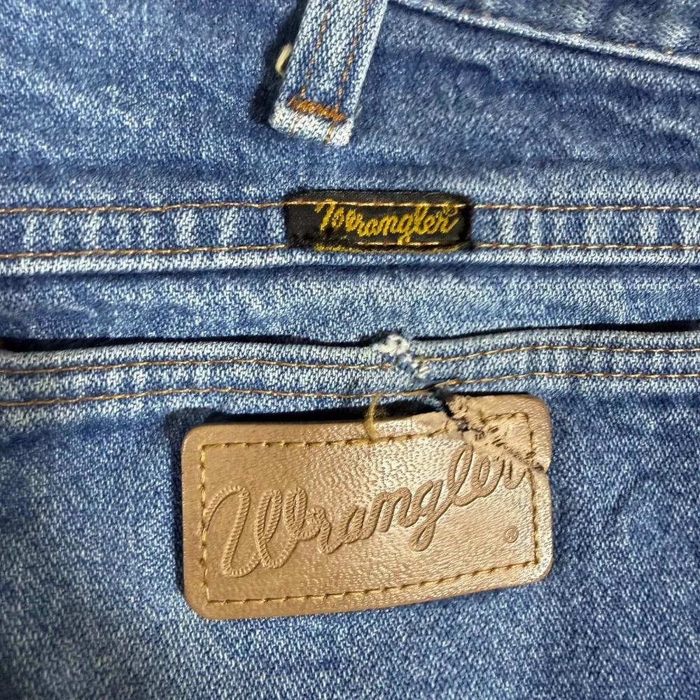 Wrangler 13MWZ Cowboy Cut Blue Jeans Mens 36x34 Vintage Made in USA Denim Pants